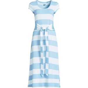 Lands' End Lightweight cotton modal convertible tie waist dress